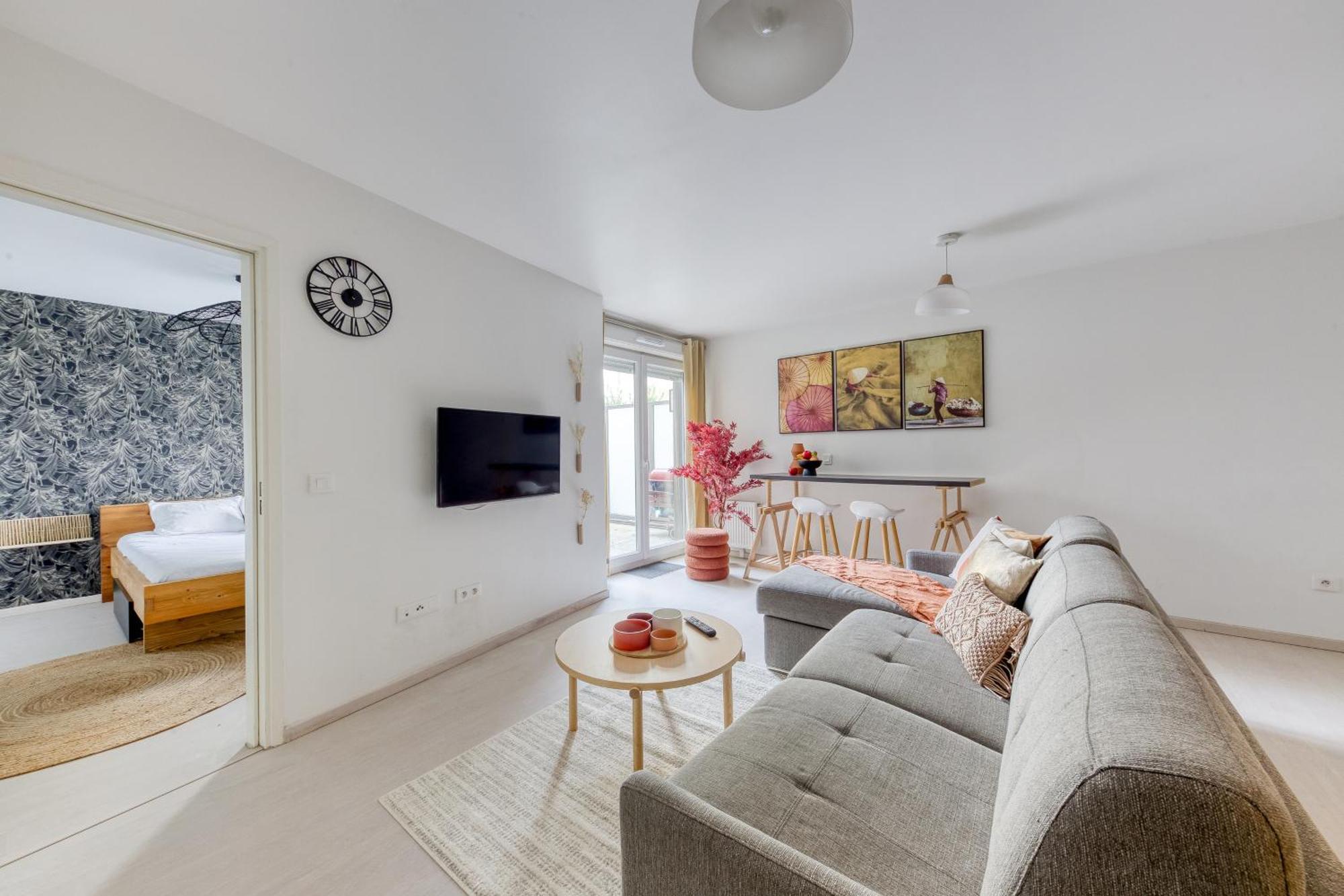 Apartment T2 Jardin Cosy Et Lumineux Proche Paris